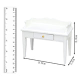 Maxbell 1/12 Dollhouse Desk Mini Wooden Furnishing for Bedroom Home Decor Doll House