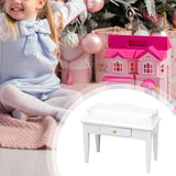 Maxbell 1/12 Dollhouse Desk Mini Wooden Furnishing for Bedroom Home Decor Doll House
