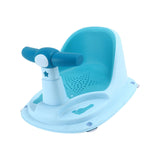 Baby Bath Tub Seat Bathroom Newborn Bath Chair for 2 Month & up Kids Newborn Blue