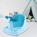 Baby Bath Tub Seat Bathroom Newborn Bath Chair for 2 Month & up Kids Newborn Blue