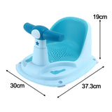 Baby Bath Tub Seat Bathroom Newborn Bath Chair for 2 Month & up Kids Newborn Blue