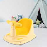 Baby Bath Tub Seat Bathroom Newborn Bath Chair for 2 Month & up Kids Newborn Yellow