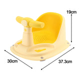 Baby Bath Tub Seat Bathroom Newborn Bath Chair for 2 Month & up Kids Newborn Yellow