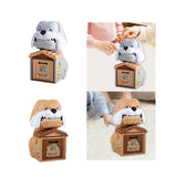 ATM Savings Bank Fingerprint and Password Money Boxes for Age 3-8 Years Kids Gray