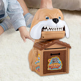 ATM Savings Bank Fingerprint and Password Money Boxes for Age 3-8 Years Kids Brown