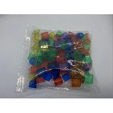 Maxbell 100 Pieces Geometric Solids Color Sensory Montessori for Games Activity Home