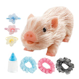 Maxbell Mini Piggy Toys with Accessories Cute Animal Pig Doll for Role Playing Party