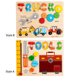 Maxbell Montessori Busy Board Wooden Busy Board for Toddlers Kids Preschool Learning Style A