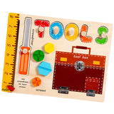 Maxbell Montessori Busy Board Wooden Busy Board for Toddlers Kids Preschool Learning Style A