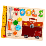 Maxbell Montessori Busy Board Wooden Busy Board for Toddlers Kids Preschool Learning Style A