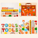 Maxbell Montessori Busy Board Wooden Busy Board for Toddlers Kids Preschool Learning Style A