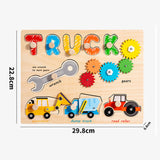 Maxbell Montessori Busy Board Wooden Busy Board for Toddlers Kids Preschool Learning Style B