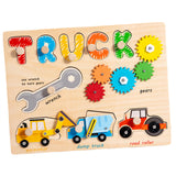 Maxbell Montessori Busy Board Wooden Busy Board for Toddlers Kids Preschool Learning Style B