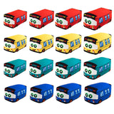 Maxbell Plush School Bus Decorative Home Decor Cushion for Living Room Study Bedroom red 20cm