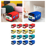 Maxbell Plush School Bus Decorative Home Decor Cushion for Living Room Study Bedroom red 20cm