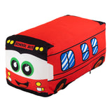 Maxbell Plush School Bus Decorative Home Decor Cushion for Living Room Study Bedroom red 20cm