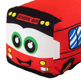 Maxbell Plush School Bus Decorative Home Decor Cushion for Living Room Study Bedroom red 20cm