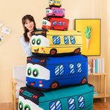 Maxbell Plush School Bus Decorative Home Decor Cushion for Living Room Study Bedroom red 25cm