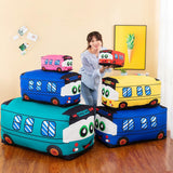 Maxbell Plush School Bus Decorative Home Decor Cushion for Living Room Study Bedroom red 25cm