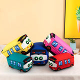 Maxbell Plush School Bus Decorative Home Decor Cushion for Living Room Study Bedroom red 25cm
