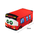 Maxbell Plush School Bus Decorative Home Decor Cushion for Living Room Study Bedroom red 25cm