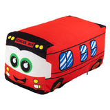 Maxbell Plush School Bus Decorative Home Decor Cushion for Living Room Study Bedroom red 35cm