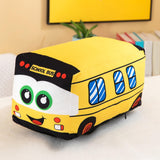 Maxbell Plush School Bus Decorative Home Decor Cushion for Living Room Study Bedroom yellow 20cm