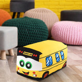 Maxbell Plush School Bus Decorative Home Decor Cushion for Living Room Study Bedroom yellow 25cm