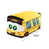 Maxbell Plush School Bus Decorative Home Decor Cushion for Living Room Study Bedroom yellow 25cm