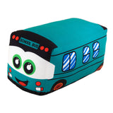 Maxbell Plush School Bus Decorative Home Decor Cushion for Living Room Study Bedroom green 20cm