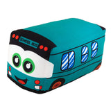 Maxbell Plush School Bus Decorative Home Decor Cushion for Living Room Study Bedroom green 25cm