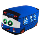 Maxbell Plush School Bus Decorative Home Decor Cushion for Living Room Study Bedroom blue 20cm