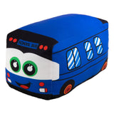 Maxbell Plush School Bus Decorative Home Decor Cushion for Living Room Study Bedroom blue 20cm