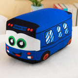 Maxbell Plush School Bus Decorative Home Decor Cushion for Living Room Study Bedroom blue 20cm