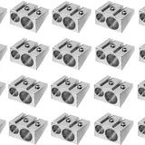 Maxbell 24 Pieces Double Hole Pencil Sharpener Gift Manual for Office Home Classroom