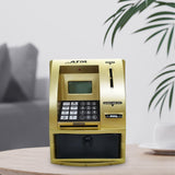 Maxbell Kids ATM Piggy Bank Educational Toys for Ages 3 4 5 6 7 8 Years Old Children gold