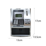 Maxbell Kids ATM Piggy Bank Educational Toys for Ages 3 4 5 6 7 8 Years Old Children silver
