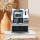 Maxbell Kids ATM Piggy Bank Educational Toys for Ages 3 4 5 6 7 8 Years Old Children silver