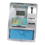 Maxbell Kids ATM Piggy Bank Educational Toys for Ages 3 4 5 6 7 8 Years Old Children silver blue
