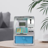 Maxbell Kids ATM Piggy Bank Educational Toys for Ages 3 4 5 6 7 8 Years Old Children silver blue