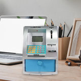 Maxbell Kids ATM Piggy Bank Educational Toys for Ages 3 4 5 6 7 8 Years Old Children silver blue