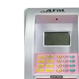 Maxbell Kids ATM Piggy Bank Educational Toys for Ages 3 4 5 6 7 8 Years Old Children silver pink
