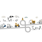 Maxbell Vehicle Nursery Wall Decals Lovely Cute Background for Sofa Backdrop Bedroom