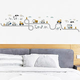 Maxbell Vehicle Nursery Wall Decals Lovely Cute Background for Sofa Backdrop Bedroom