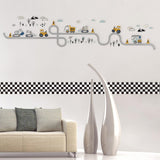 Maxbell Vehicle Nursery Wall Decals Lovely Cute Background for Sofa Backdrop Bedroom