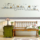 Maxbell Vehicle Nursery Wall Decals Lovely Cute Background for Sofa Backdrop Bedroom