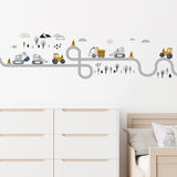 Maxbell Vehicle Nursery Wall Decals Lovely Cute Background for Sofa Backdrop Bedroom
