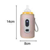 Maxbell Mug Milk Heater for Most Bottles Milk Keeper for Nursing Camping Travel pink