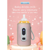 Maxbell Mug Milk Heater for Most Bottles Milk Keeper for Nursing Camping Travel pink