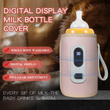 Maxbell Mug Milk Heater for Most Bottles Milk Keeper for Nursing Camping Travel pink